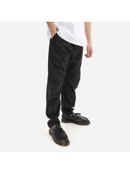 Tom Wood spodnie Purth Pant Rigato w fasonie chinos czarny