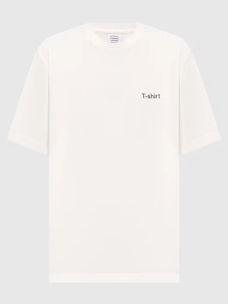 Футболка з принтом напису Vetements біла