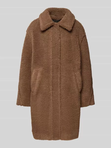 Płaszcz z futerka z wpuszczanymi model ‘Heddy’ Opus brązowe