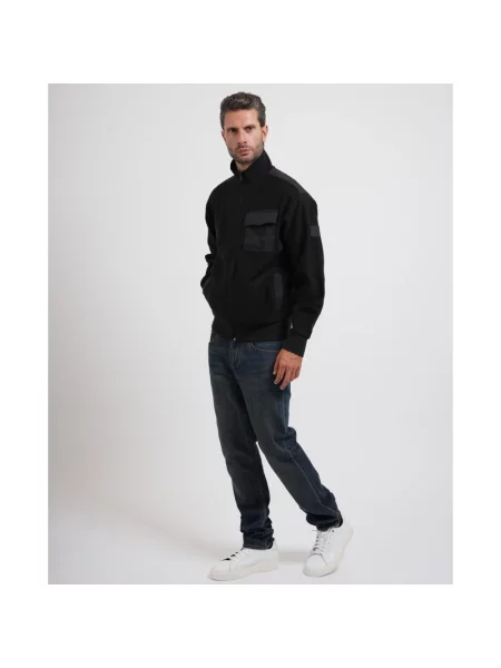 Bluza rozpinana Boss czarna