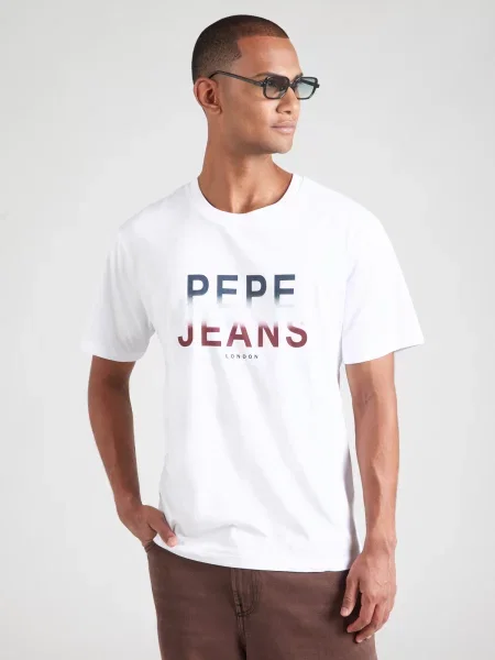 Pepe Jeans Majica SEASON III temno modra / rdeča bela