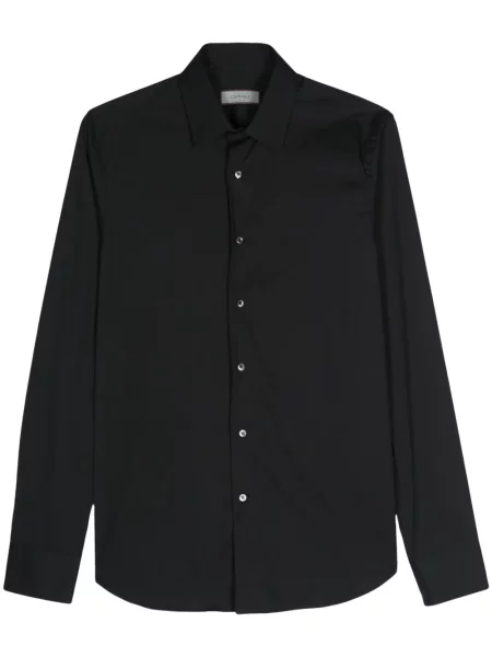Gulerat cămașă Canali clasică negru