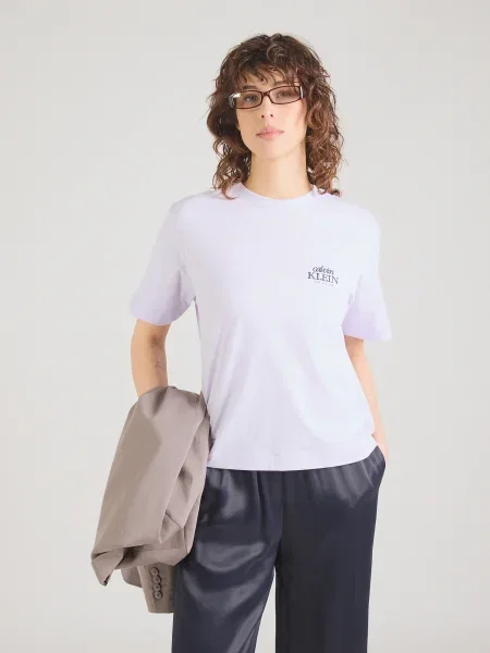 Calvin Klein Jeans Tričko orgovánová fialová