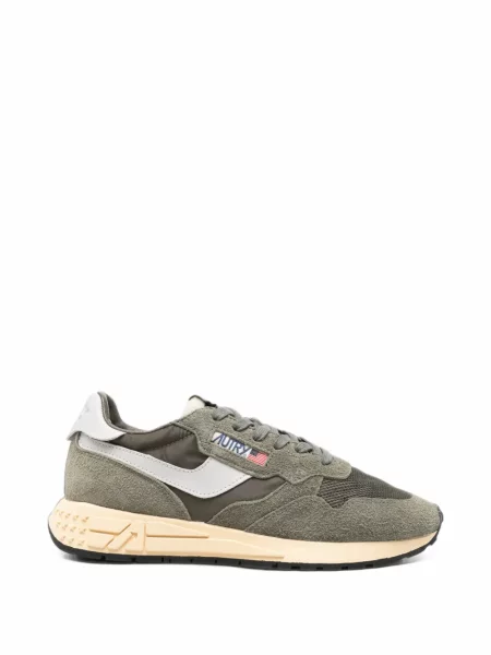 Sneakerși Autry din piele de căprioară verde