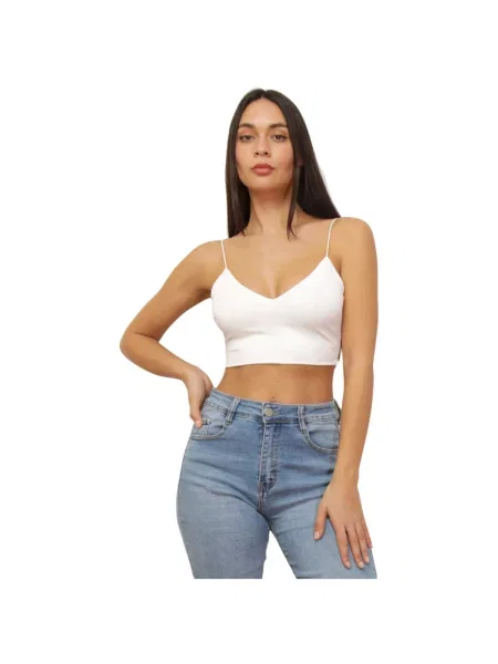 Top La Modeuse alb