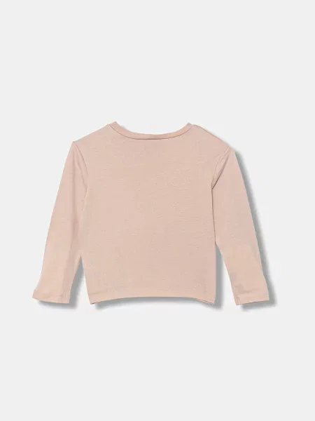 United Colors of Benetton tričko s dlouhým rukávem růžové