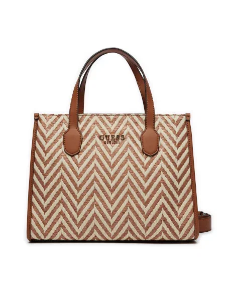 Ročna torba Guess rjava