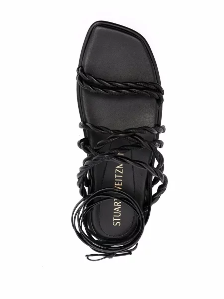 Sandale Stuart Weitzman fără toc negru
