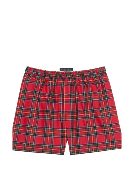 Pantaloni scurți Brooks Brothers în carouri roșu
