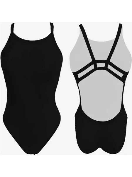 Strój kąpielowy Turbo Kraken Comfort cienkie ramiączka S czarny