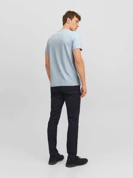 JACK & JONES Tricou albastru / roșu / alb