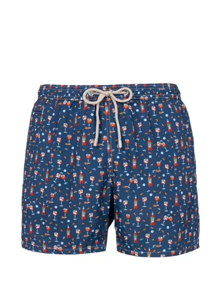 Slip de baie Mc2 Saint Barth cu imagine albastru