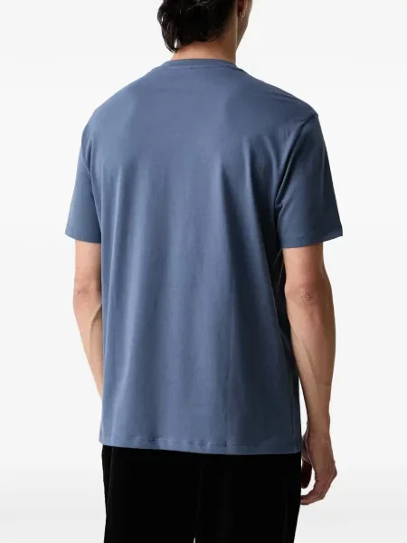 Tricou Armani Exchange cu autograf albastru