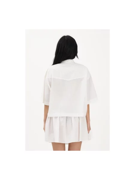 Pinko Cămașă PESCARA | Cropped Fit alb