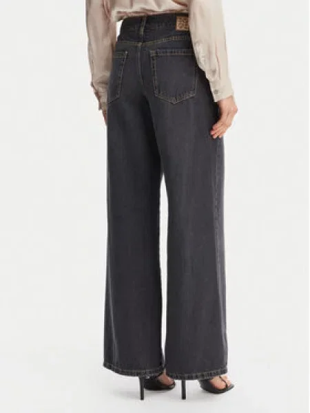 Marella Džinsai Emme by Marella Drago Wide Leg juoda