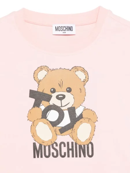 Koszulka dziecięca Moschino różowa