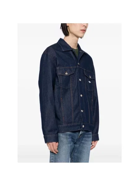 Kurtka Maison Kitsune niebieska