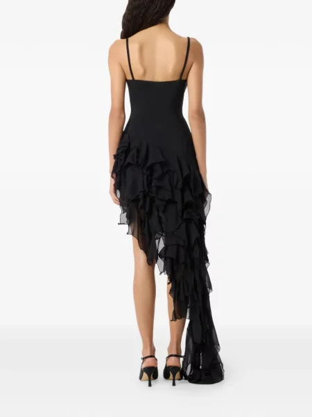 Rochie mini Blumarine cu volane negru