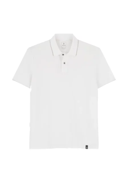 Tricou polo Boggi Milano stretch alb