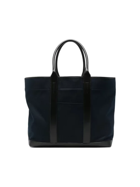 Torba Tom Ford skórzana niebieska
