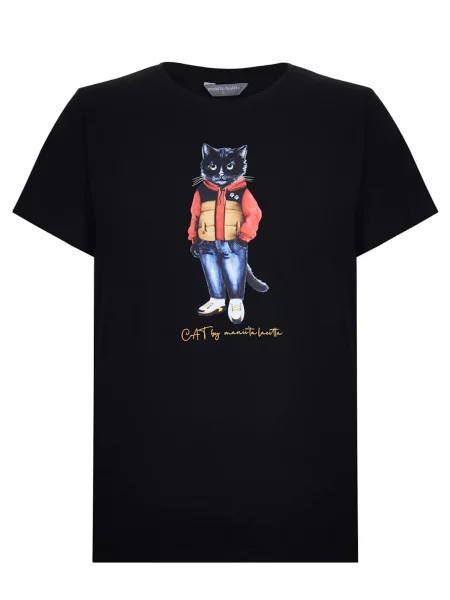 Cat e Lolette Tričko Sport Casual cat' modrá