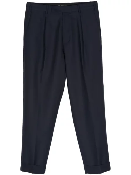 Pantaloni Low Brand plisate albastru