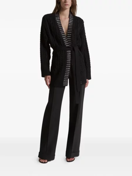 Cardigan Alberta Ferretti tricotate negru