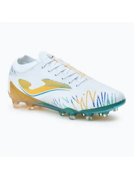 Încălțăminte de fotbal pentru bărbați Joma Striker FG white alb