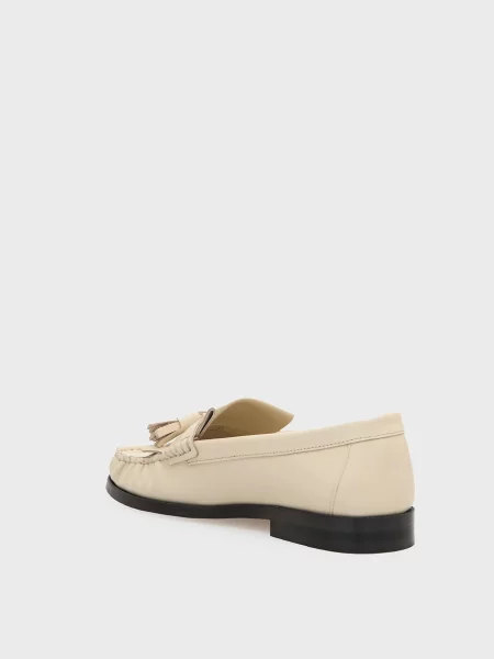 Кожаные лоферы Tommy Hilfiger белые