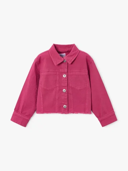 Mayoral Kurtka jeansowa Kolorowy Cropped Fit