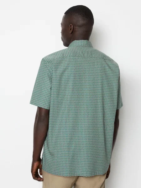 Рубашка Marc O'polo из лиоцела зеленая