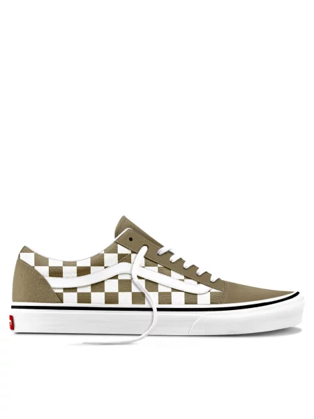 VANS Tenisky Old Skool olivová bílá
