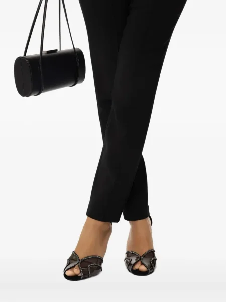 Sandale Gianvito Rossi de cristal negru