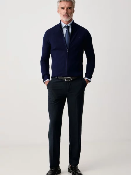 Calvin Klein košeľa non-iron pánska s bavlnou modrá