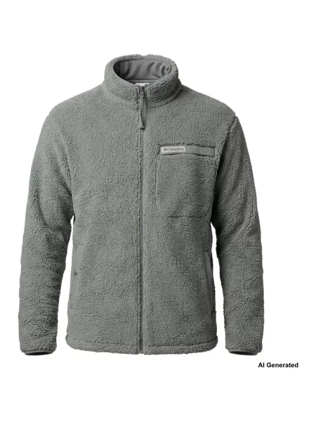 Mikina na zips Columbia sivá