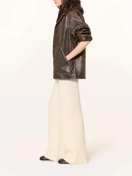 Sandro Spodnie Z Dzianiny weiss