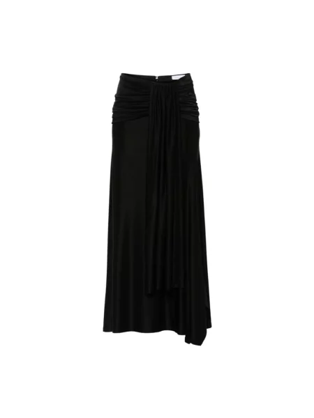 Spódnica midi Paco Rabanne do kolan czarna