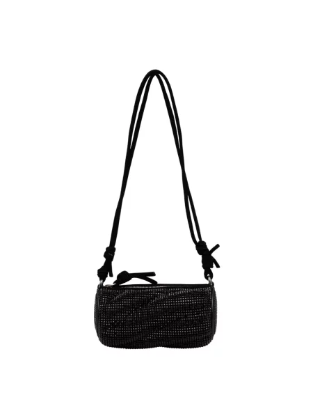 Fiorucci torebka Suede Rhinestone Micro Mella czarny