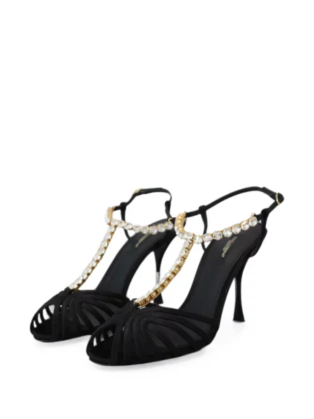 Sandale Dolce & Gabbana cu bretele negru