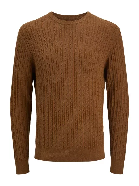 JACK & JONES Pulover JJEEMIL coniac maro
