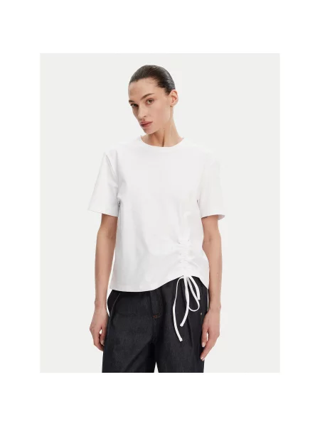 French Connection Majica Relaxed Fit bela