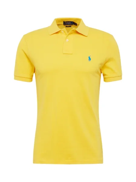 Polo majica Polo Ralph Lauren bez uzorka žuta