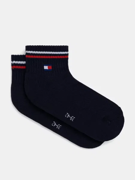Skarpety do sneakersów z nadrukiem z logo w zestaw 2 szt. Tommy Hilfiger
