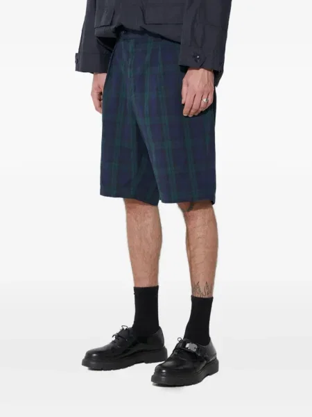 Pledinės plisuoti šortai Engineered Garments mėlyna