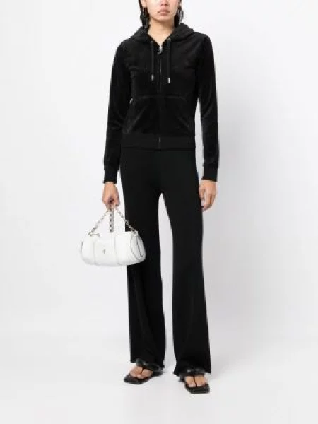 Είδος βελούδου hoodie Juicy Couture μαύρο