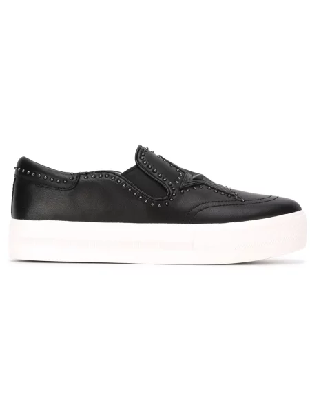 Sneakerși Ash slip-on negru