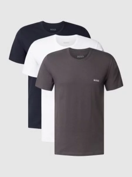 BOSS t-shirt gładki czarna