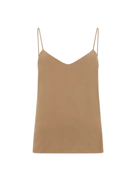 Top Max Mara na ramiączkach brązowy