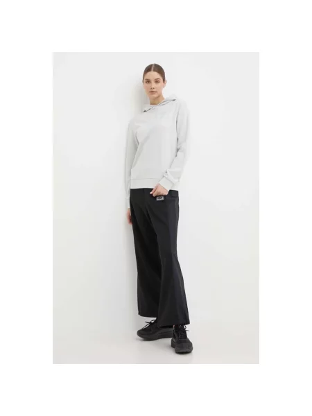 Bluza z kapturem Emporio Armani Ea7 z logo szara