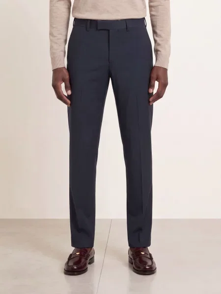 Strellson Spodnie Garniturowe Melwin Slim Fit blau niebieskie